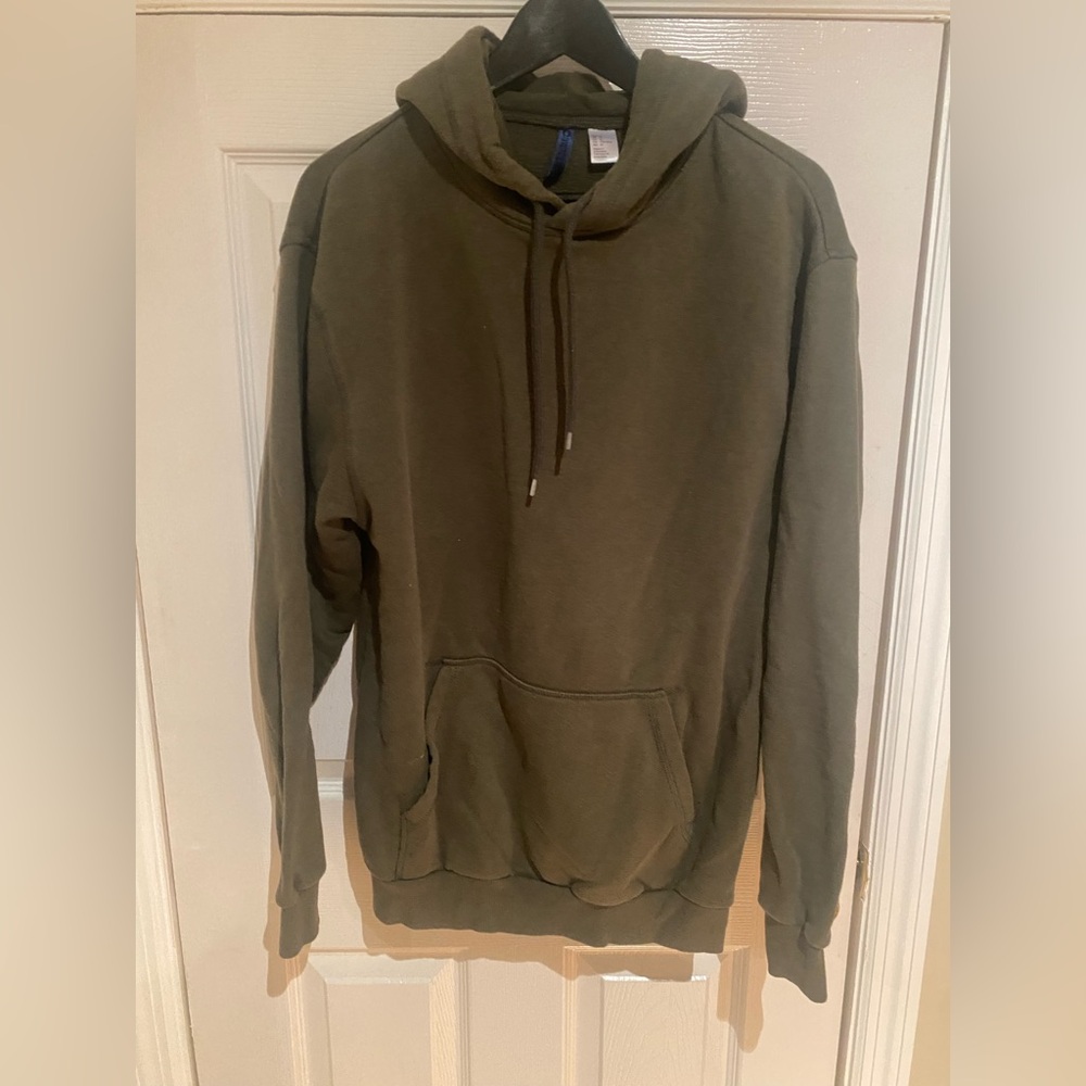 Olive Green Men's Pullover Hoodie